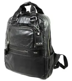 トゥミ Voyageur オールレザー『ドリ』バックパックBK/GD 美品/訳有 