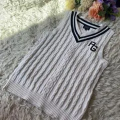 美品　PEARLY GATES レディース ベスト サイズ2 白