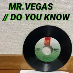 MR.VEGAS / DO YOU KNOW レゲエ レコード