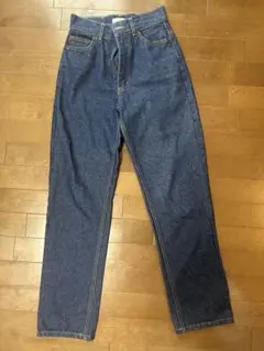 リーバイスUSA 550 パープルデニムパンツ S リラックスドテーパード 