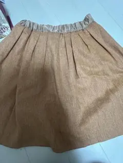 組曲　膝丈スカート　ウエスト総ゴム