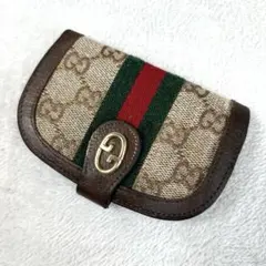【オールドグッチ】GUCCI キーケース シェリーライン GG柄 キャンバス
