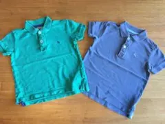 H&M ポロシャツ ブルー グリーン 2枚セット 90cm 92cm