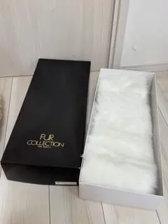 FUR COLLECTION ホワイトファーショール　成人式