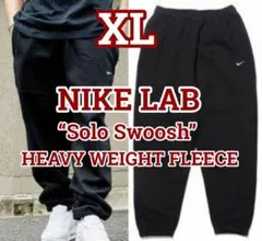 残少 XL ナイキ LAB ソロスウッシュ フリース パンツ 厚手 ヘビー 黒