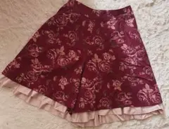 アクシーズファム　薔薇柄フリルキュロット　M サイズ