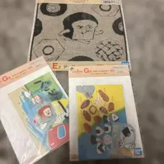 一番くじ　パンどろぼうタオルハンカチとポストカードステッカーセット