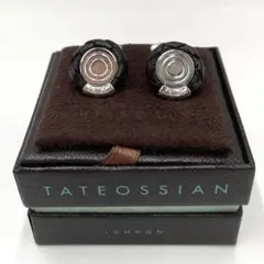極美品✨TATEOSSIAN タテオシアン 黒編み込みカフリンクス 箱付き 17