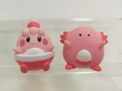ポケモンキッズ　指人形　ピンプク　ラッキー　進化セット　まとめ売り