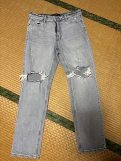 Abercrombie & Fitch リペアデニム　デニム　ダメージジーンズ