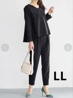 新品未使用 ラナン Ranan セットアップ パンツ 黒 LL 卒業式 ママ