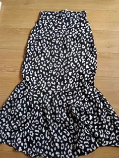 レオパード柄フレアスカート