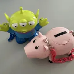 トイストーリー　リトルグリーンメン＆ハム　グミキャンディケース　2点セット