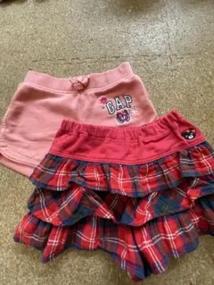 GAP ショートパンツ & ダブルビーキュロット90センチ
