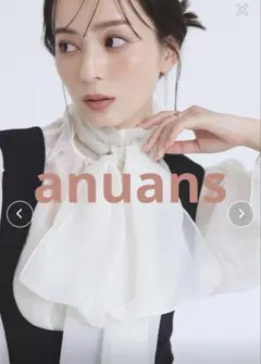 アニュアンス Anniv.バルーンスリーブボウタイブラウス - メルカリ