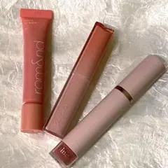 コスメまとめ売り　リップ　ロムアンド　ヒンス　ティント　韓国コスメ　イエベ春