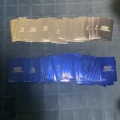 遊戯王 公式スリーブ 絶版 シルバー ブルー 計71枚