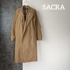 ⭐︎776 SACRA サクラ　スプリングロングコート　フロントオープン　トレンチのサムネイル