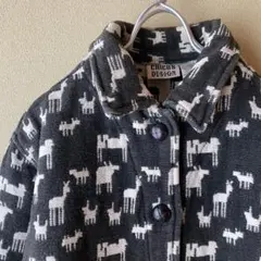 CHICO'S DESIGN 90s 動物柄 ジャガードジャケット 古着
