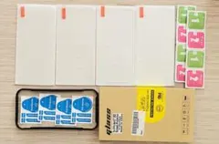 4枚入り iPhone14 ProMax ガラスフィルム4枚 ガイド枠