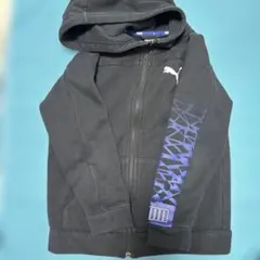 PUMA フルジップ パーカー 黒 130