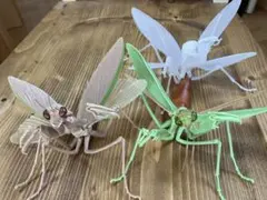 バンダイ　いきもの大図鑑　カマキリ　オオカマキリ　3種セット　台座無し