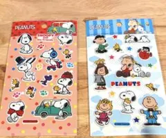 【新品】スヌーピー ぷくぷく シール 2種セット ピーナッツ PEANUTS