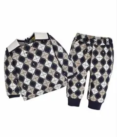 【新品タグ付き】アーガイル柄ジャガードトップス＆パンツ