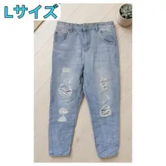 Avail ライトブルー ダメージ デニム ジーンズ パンツ Lサイズのサムネイル