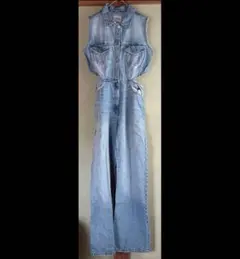 ZARA デニムオーバーオール ノースリーブ