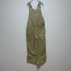 サロペット オーバーオール　オールインワン　ズボン　カーキ　M おしゃれかわいい
