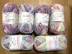 YOKINA ミルクコットン毛糸 6玉40gセット グラデーション