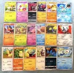 シェイミ ゼニガメ ミジュマル ポッポ ココドラ ポチエナ 等 計18枚セット