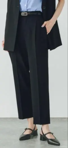 GLOBAL WORK ウツクシルエットDRYテーパードパンツSサイズ