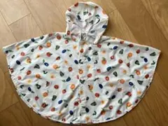 はらぺこあおむし　フルーツ柄 レインコート・ポンチョ 90 キッズ・ベビー