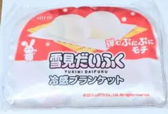 雪見だいふく 冷感ブランケット 収納ポーチ付き
