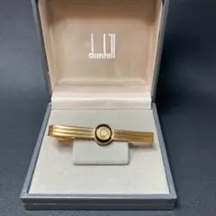 ダンヒル　dunhill ネクタイピン　ゴールド　ブラック　dマーク 刻印