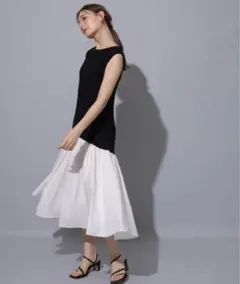 JUSGLITTY ギャザー切替 ワンピース 極美品
