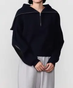 SALE【アンスクリア】ハーフジップニット/タグ付きのサムネイル