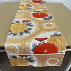 本日11/22限定値下げテーブルランナー袋帯リメイク 156.5cm (A05)