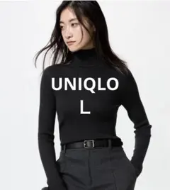 メリノリブタートルネックセーター l