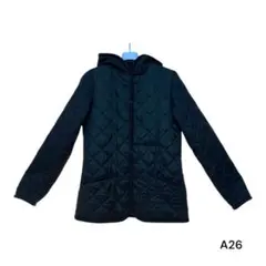 LAVENHAM ラベンハム　ダークグリーン キルティングジャケット フード付き