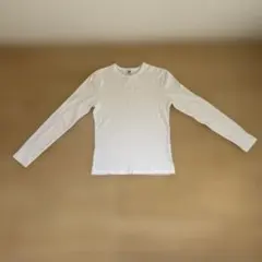 白長袖tシャツ