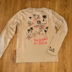 カットソー 長袖 バックプリント