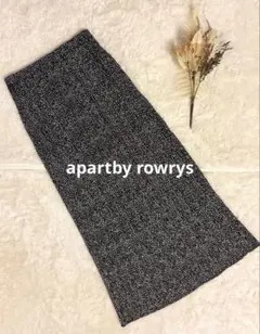 週末限定価格apartby rowrys ドット柄 ロングプリーツスカート