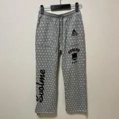 【新品・未使用】SVOLME スボルメ ドット柄 スウェットパンツ グレー S