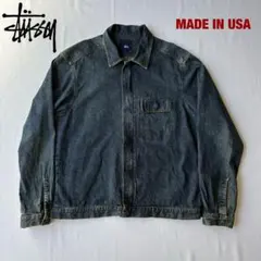 90s 00s USA製 オールド ステューシー 1st デニムジャケット - メルカリ