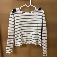ボーダー 長袖カットソー