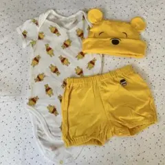 ベビー、キッズ子供服　UNIQLO Disney プーさん　ロンパース　80