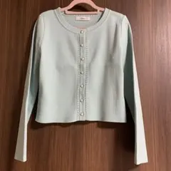 treaturselfrose motif lame knit cardigan - メルカリ